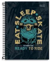 Caderno Cadersil universitário streeter espiral 240 folhas Caderno Cadersil universitário streeter espiral 240 folhas