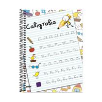 Caderno Caligrafia 96fls Universitário Capa Dura 1x1 - Spiral