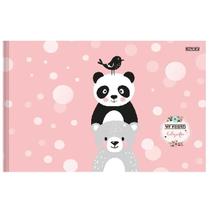 Caderno Caligrafia Brochura Capa Dura My Friend 48 Folhas - Ursinhos