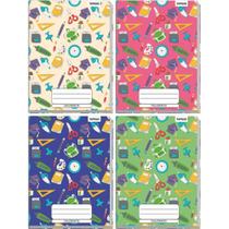 Caderno Caligrafia Capa Dura Decorado 96 Folhas Universitário Brochura Vertical - Pacote com 5 Unidades Caderno Caligrafia Capa Dura Decorado 96 Folhas Universitário Brochura Vertical - Pacote com 5 Unidades