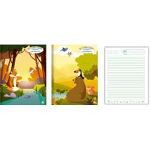 Caderno Caligrafia Capa Dura Dominguinhos Pauta Verde 40 Folhas - Pacote com 5 Unidades Caderno Caligrafia Capa Dura Dominguinhos Pauta Verde 40 Folhas - Pacote com 5 Unidades