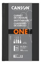 Caderno canson sketchbook one 98fls 100g/m2 a5(14cmx21,6cm)