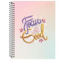 Caderno Capa Dura 15 Matérias 240 Folhas Happy Life 1 Un