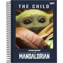 Caderno Capa Dura 1X1 80fl Star Wars The Mandalorian Baby Yoda