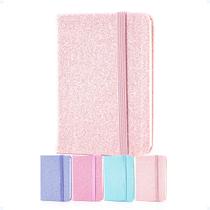 Caderno Capa Dura Com Glitter Feminino Escolar A7 80 Folhas Caderno Capa Dura Com Glitter Feminino Escolar A7 80 Folhas