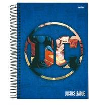 Caderno capa dura dc comics 80fls - capa azul