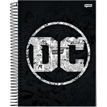 Caderno capa dura dc comics 80fls - capa preta