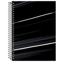 Caderno Capa Dura Flat 10 Matérias 160 Folhas Espiral Preto Caderno Capa Dura Flat 10 Matérias 160 Folhas Espiral Preto