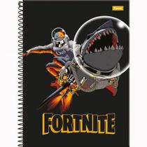 Caderno capa dura fortnite 80fls