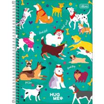 Caderno Capa Dura Hug Me Dogs - 80 Folhas - Tilibra