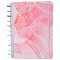 Caderno Capa Dura Médio M Disco Reposicionável Gran Rosa