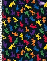 Caderno capa dura mickey rainbow miniatura diversa 80fls