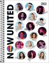 Caderno capa dura now united 80fls.