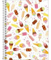 Caderno Capa Dura para Meninas com 1 Matéria 80 Folhas Pautadas