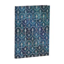 Caderno Capa Dura Pautado Paperblanks Blue Velvet Midi 18 x 13 cm PB6384-1