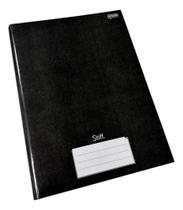 Caderno Capa Dura Stiff Preto 48 Folhas -