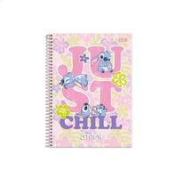 Caderno Capa Dura Stitch 1 Matéria 80 Folhas - Foroni