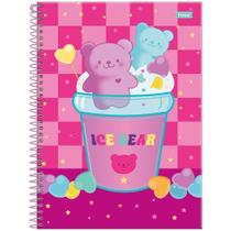 Caderno Capa Dura Sugar Rush Ice Bear - 80 folhas - Foroni