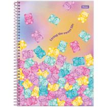 Caderno Capa Dura Sugar Rush Ursinhos - 80 folhas - Foroni