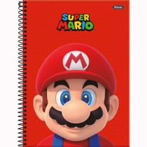 Caderno capa dura super mario bros 80fls.