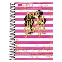 Caderno Capa Dura Universitário 96 Folhas Barbie Fashion - Foroni