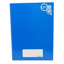 Caderno capa dura universitario 96 folhas lisa lift azul / 5un / credeal Caderno capa dura universitario 96 folhas lisa lift azul / 5un / credeal