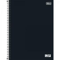 Caderno Capa Dura Universitário Zip Preto De 1 Matéria