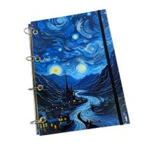 Caderno - Capa Fichário A4 - várias arte (sem refil/folha)