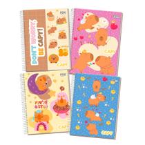 Caderno Capivara Amei Nova Mix Capa Dura 1 Matéria A4 Sortido Caderno Capivara Amei Nova Mix Capa Dura 1 Matéria A4 Sortido