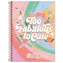 Caderno Capricho - Too Fabulous To Care - 10 Matérias - Tilibra