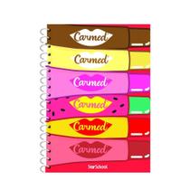 Caderno Carmed Capa Dura 10 Matérias 160 Folhas Sortido + Bolsa Plástico