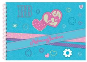 Caderno cartartografia e desenho capa dura espiral 60 folhas rebecca bonbon animativa Caderno cartartografia e desenho capa dura espiral 60 folhas rebecca bonbon animativa