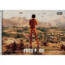 Caderno Cartografia C/D 80 Folhas Free Fire Tilibra