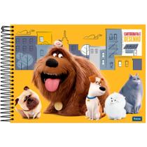 Caderno Cartografia Capa Dura Pets 96 Folhas Foroni