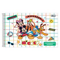 Caderno Cartografia Desenho Mickey Inseparable 80fls Tilibra