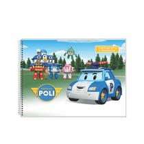 Caderno Cartografia Desenho Robocar Poli 80F