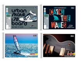 Caderno cartografia e desenho 96 folhas Cara sortida Kit 4un