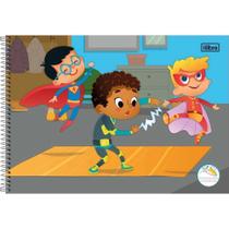 Caderno cartografia e desenho com 96 folhas capa dura grande tilibra sapeca masculino