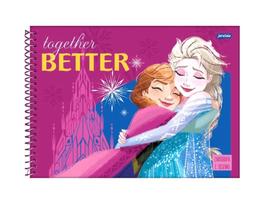caderno cartografia e desenho frozen jandaia