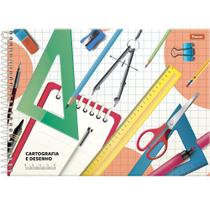 Caderno cartografia e desenho milimetrado - tilibra