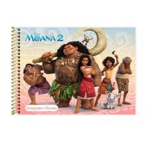 Caderno Cartografia e Desenho Moana 80 Folhas Capa Dura Spiral