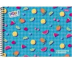 Caderno cartografia e desenho pop collection faroni