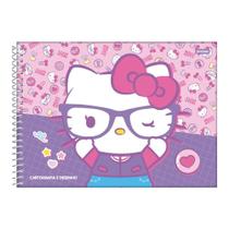 Caderno Cartografia Espiral 80 FLS Hello Kitty Capa2-Jandaia