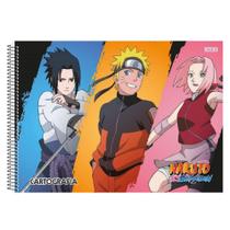 Caderno cartografia Naruto Personagens 60 folhas