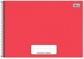 Caderno Cartografia Pepper Vermelho 80 Folhas Capa Dura Tilibra