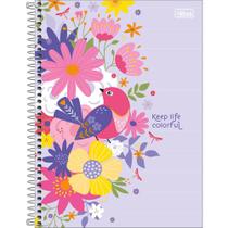 Caderno Charme - Lilás - 160 Folhas - Tilibra