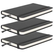 Caderno CHICIRIS, capa dura A6, forrada com marcador de fita, pacote com 3