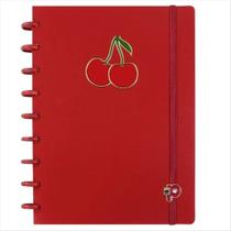 Caderno Chococherry Cereja com Discos 80 Folhas Aromatizado Com Cheirinho Caderno Chococherry Cereja com Discos 80 Folhas Aromatizado Com Cheirinho
