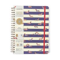 Caderno Cícero Espiral Praia Pautado 20x28 Cachorros 160 Fls Caderno Cícero Espiral Praia Pautado 20x28 Cachorros 160 Fls