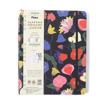 Caderno Cícero Organizador Doce Florada Pautado &amp Pontado 17x24 Preto